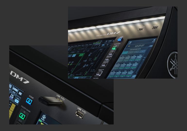 Yamaha Digital Mixing Console DM7: 功能性和引人瞩目的外观