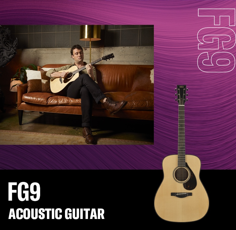 Musicians sitting & playing FG9 Acoustic Guitar #6