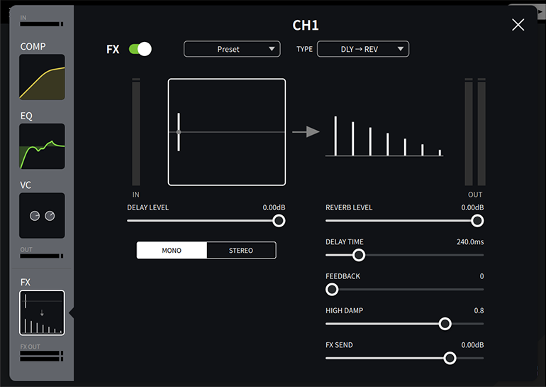 FX (REVREB, DELAY)